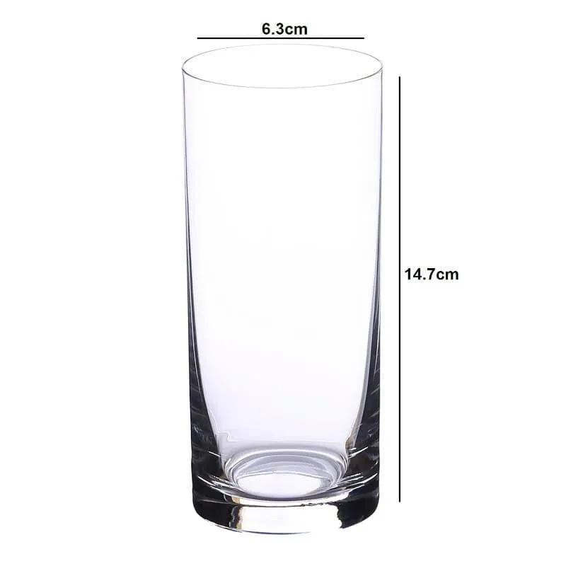 Melodia Bohemia Crystal Hi Ball Glass (300 ML) - Set Of Six media 5