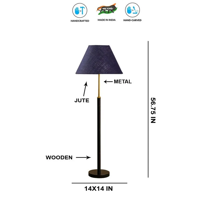 Dream Line Wooden Floor Lamp - Blue media 8