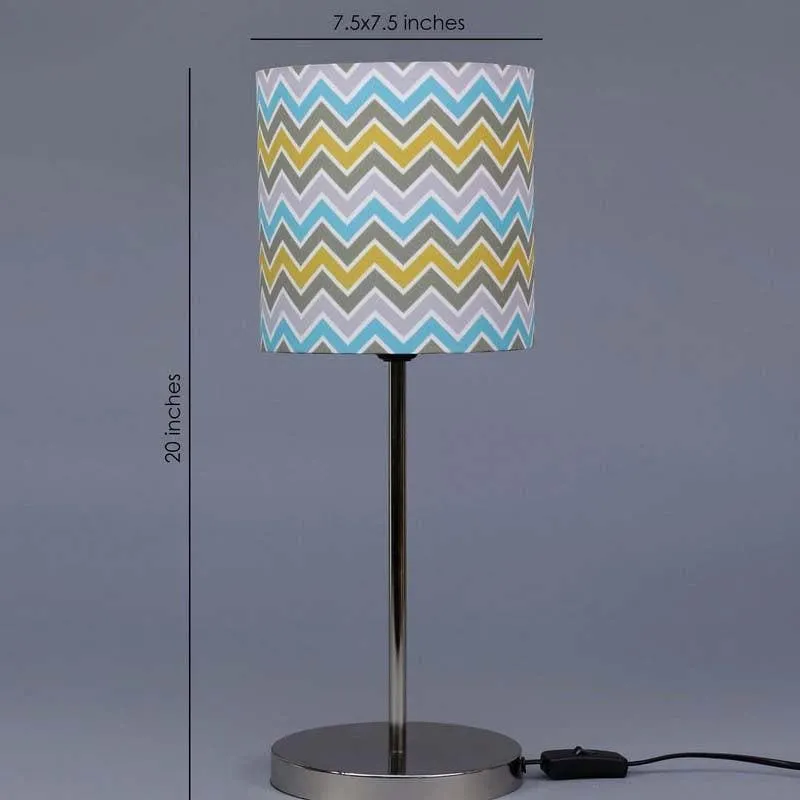 Herringbone Fabric Table Lamp - Multicolor media 6