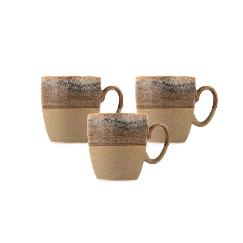 Elowen Porcelain Tea Cup (200 mL Each,Brown) - Set Of Six media 5
