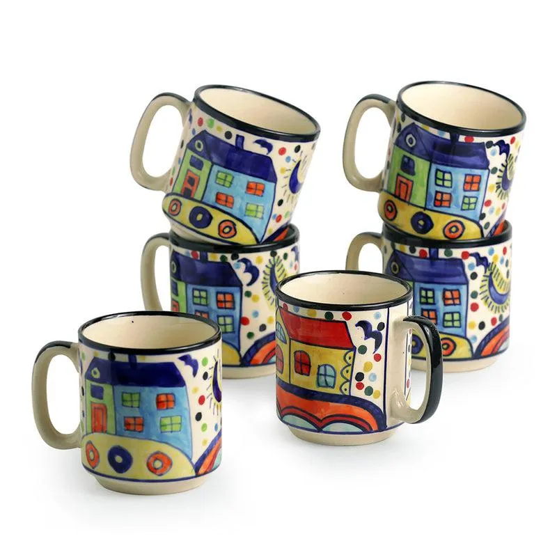 Sweet Ceramic Tea Cup (220 mL Each) - Set of Six media 3