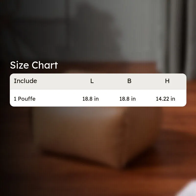 Simple Geometry Pouffe - Brown media 8