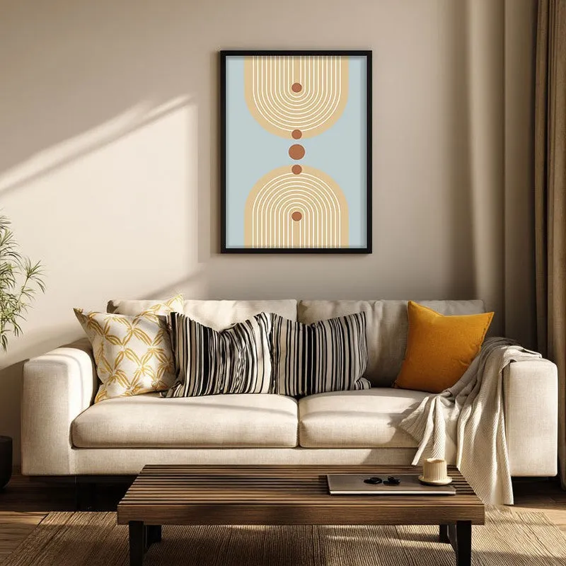 Balanced Sky Canvas Wall Painting With Black Frame media 1