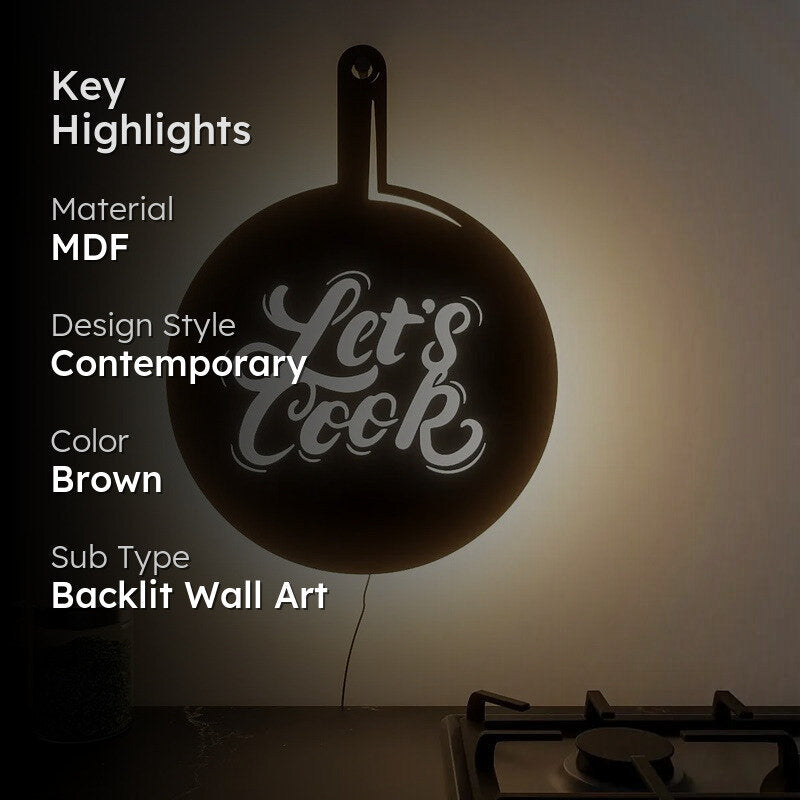 LumiCulina Backlit MDF Wall Accent media 2