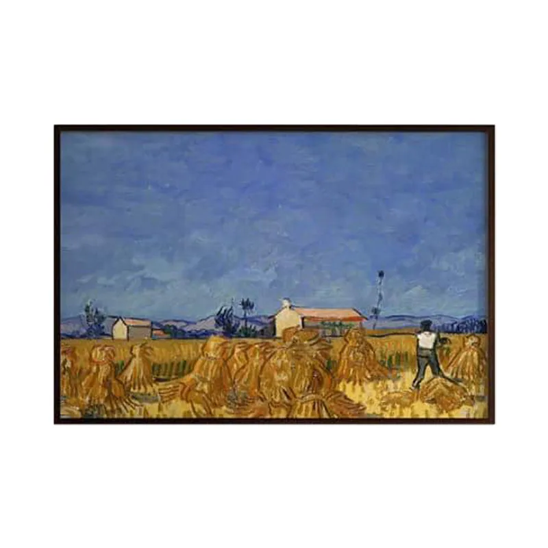 Harvest In Provence By Vincent Van Gogh - Black Frame media 6