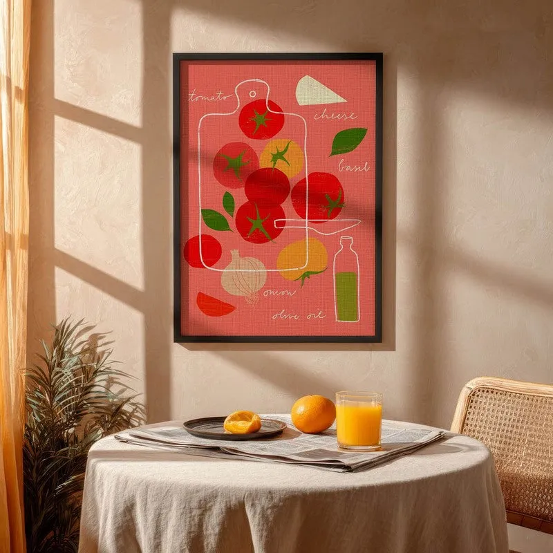 Chopped Splash Archival Canvas Wall Art - Black media 4