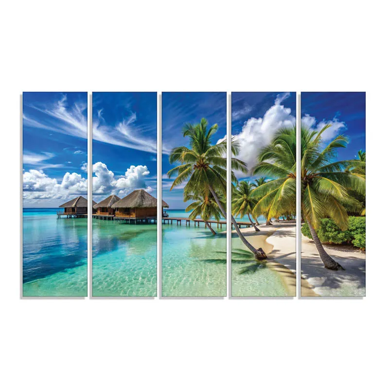 Mauritius Wall Painting - Set Of Five media 4