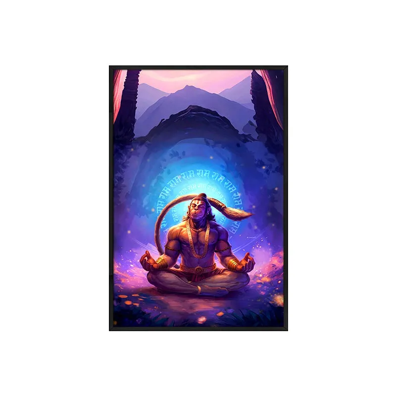 Quiet Reflection Wall Painting With Frame media 4