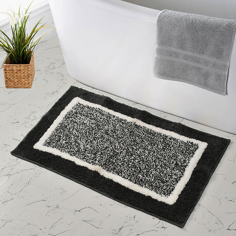 Luxe Anti Skid Bath Mat - Grey media 3