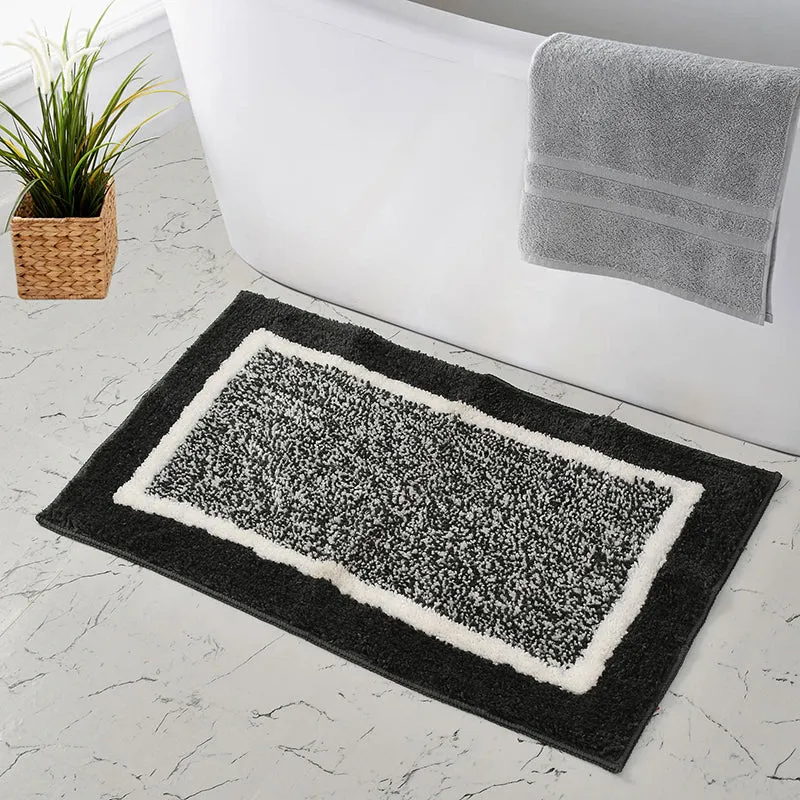 Luxe Anti Skid Bath Mat - Grey media 3