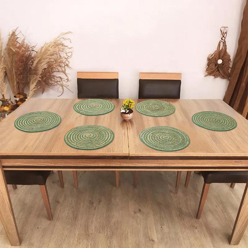 Spiro Round Placemat (Green) - Set Of Six media 3