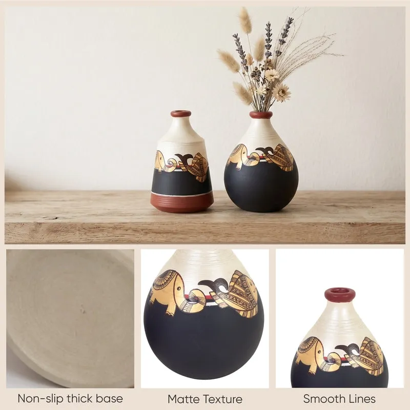 Machli Madhubhani Vase - Set Of Two media 14