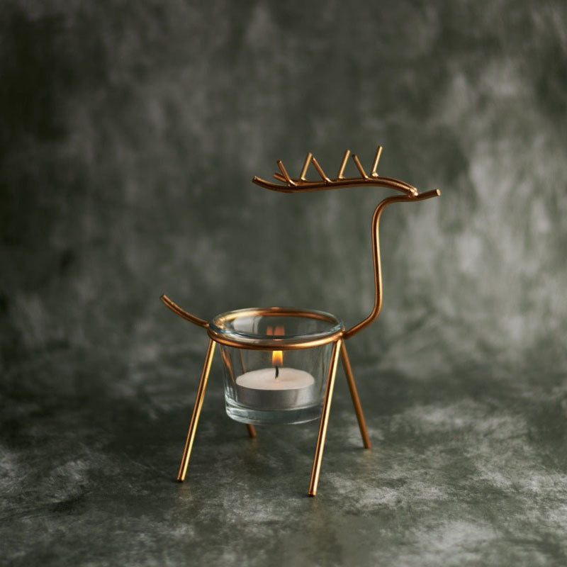 Stick Stag Tealight Candle Holder - Set Of Two media 4