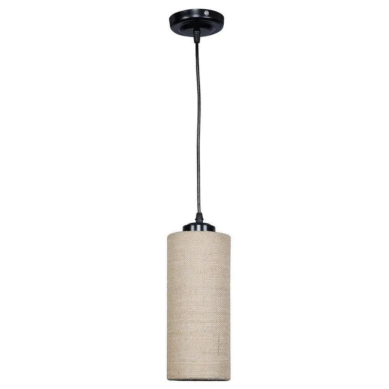 EarthWeave Fabric Ceiling Lamp - Beige media 5