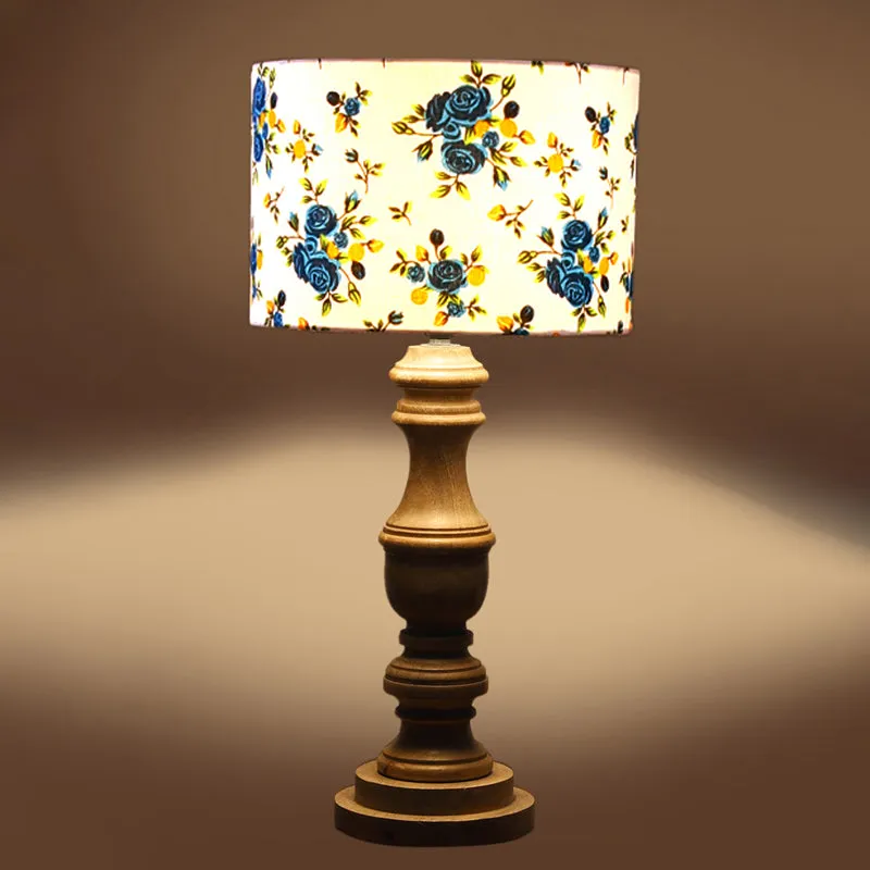 Elowen Carve Wooden Table Lamp - Multicolor media 5