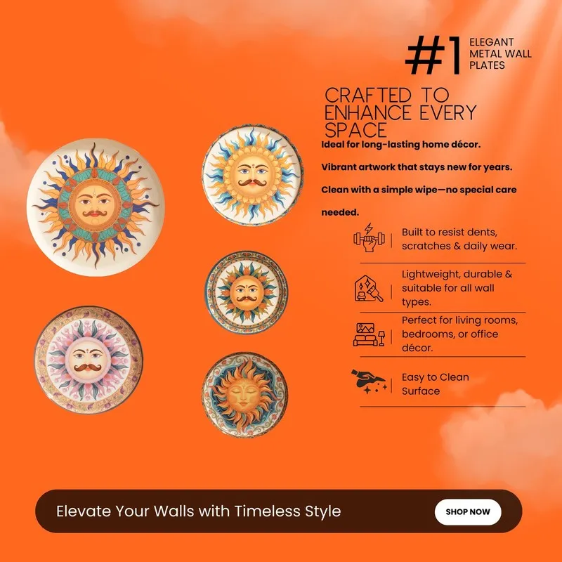 Surya Bliss Wall Plates - Set of Five media 5