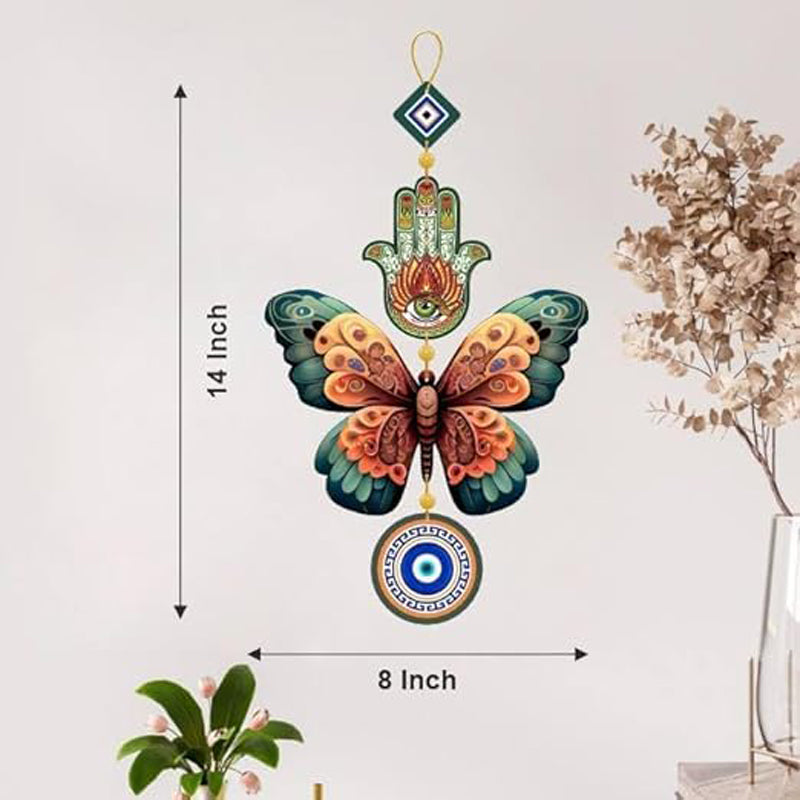 Butterfly Nazar III Polyester & MDF Wall Hanging media 5