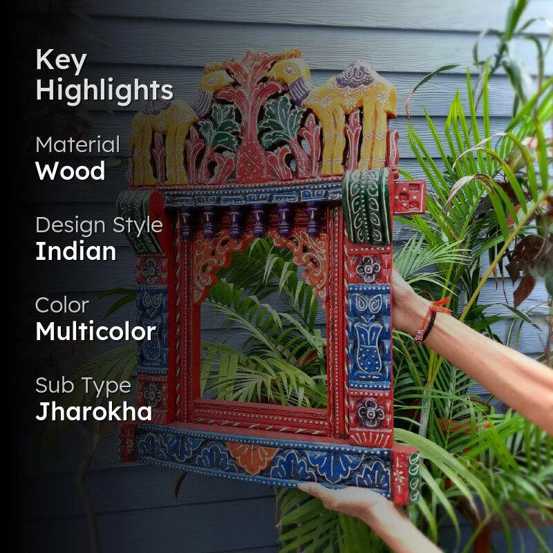 Jharokha Vinrance Wooden Wall Accent media 2