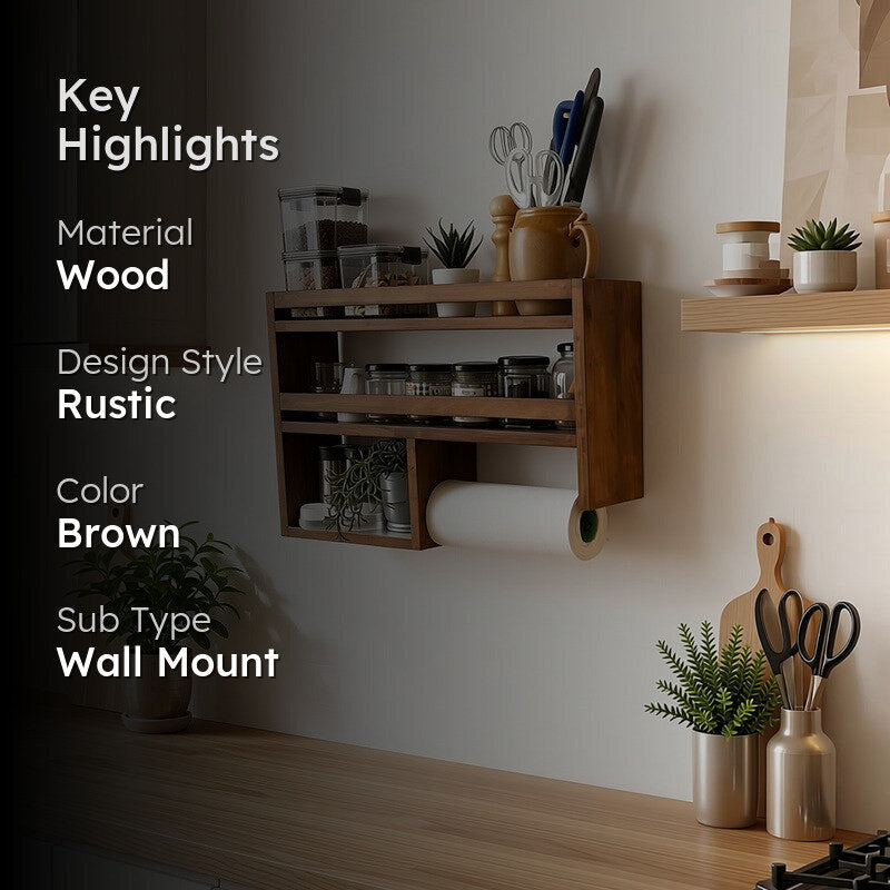 Moduno Wooden Kitchen Storage Rack media 2