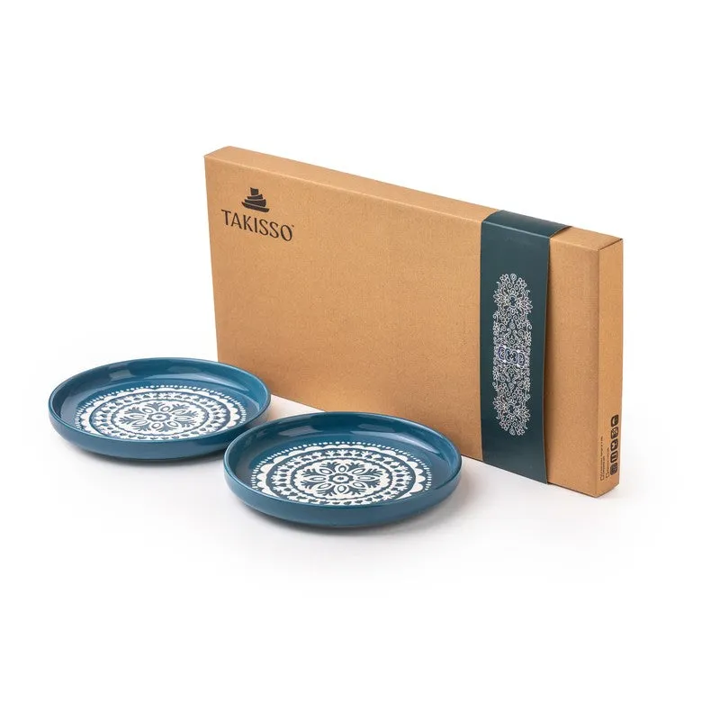 QuickBite  Porcelain (Large) Quarter Plates - Set of Two - 6