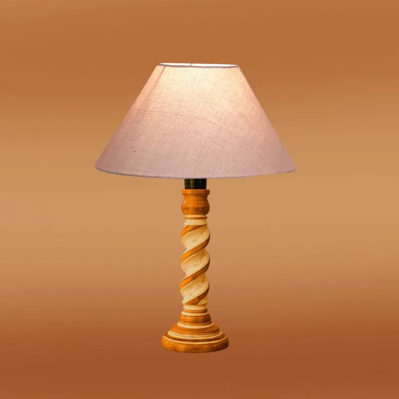 Modera Livo Wooden Table Lamp - Grey media 6