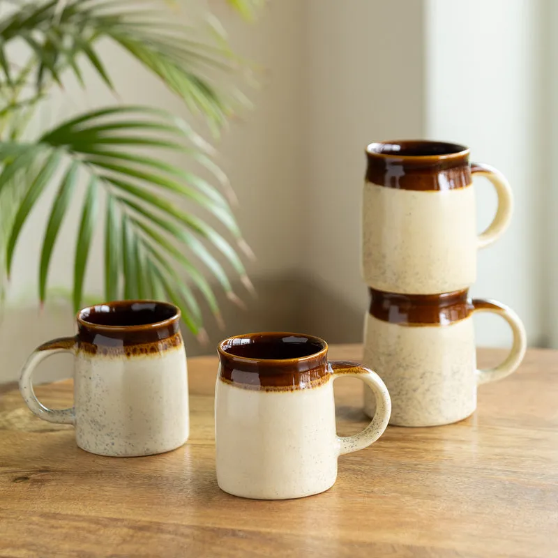 Marlowe Ceramic Coffee Mug (320 mL Each) - Set of Four media 1