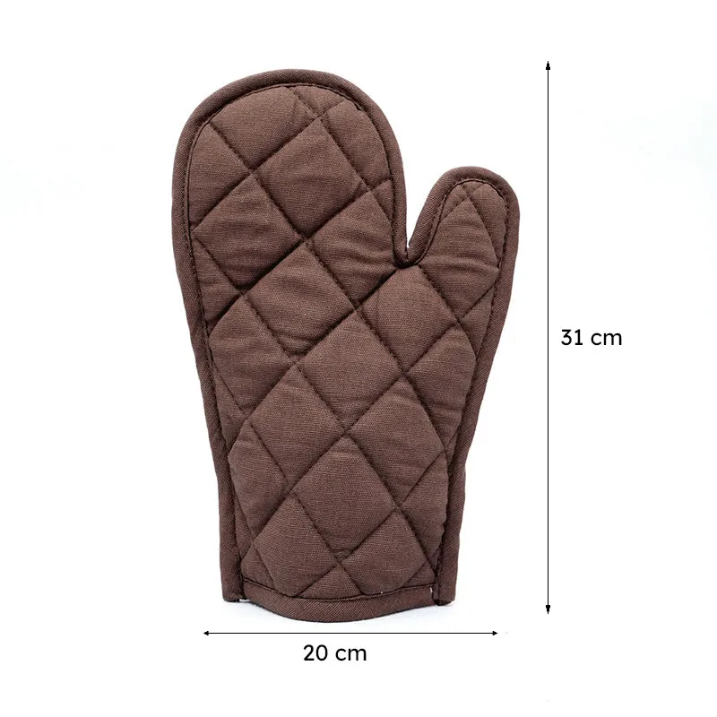 Swayam Garde Kitchen Gloves (Brown) - Set Of Two media 9