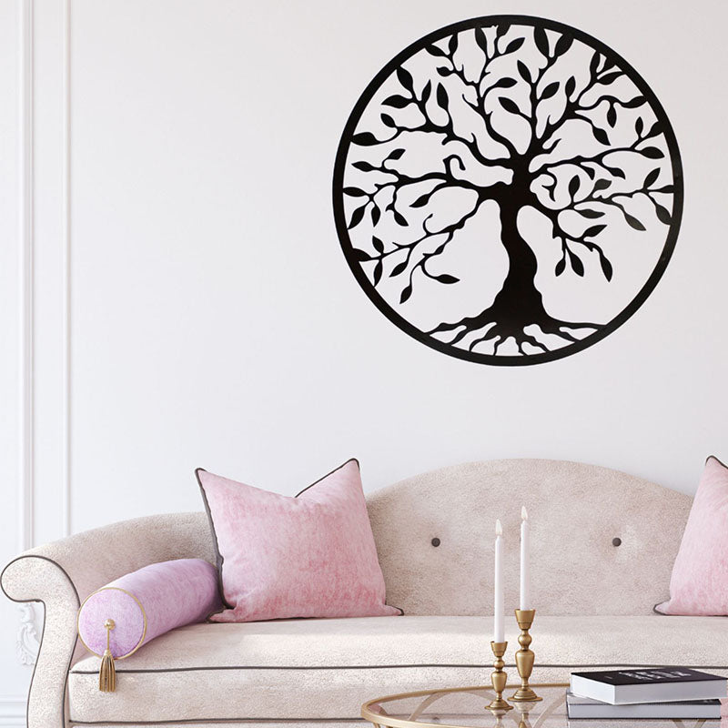 Tree Of Tranquility Black Iron Wall Accent