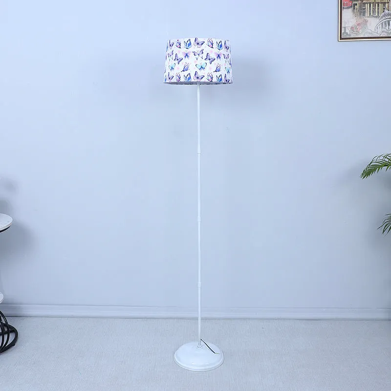 Petaluda Printed Metal Floor Lamp - White media 3