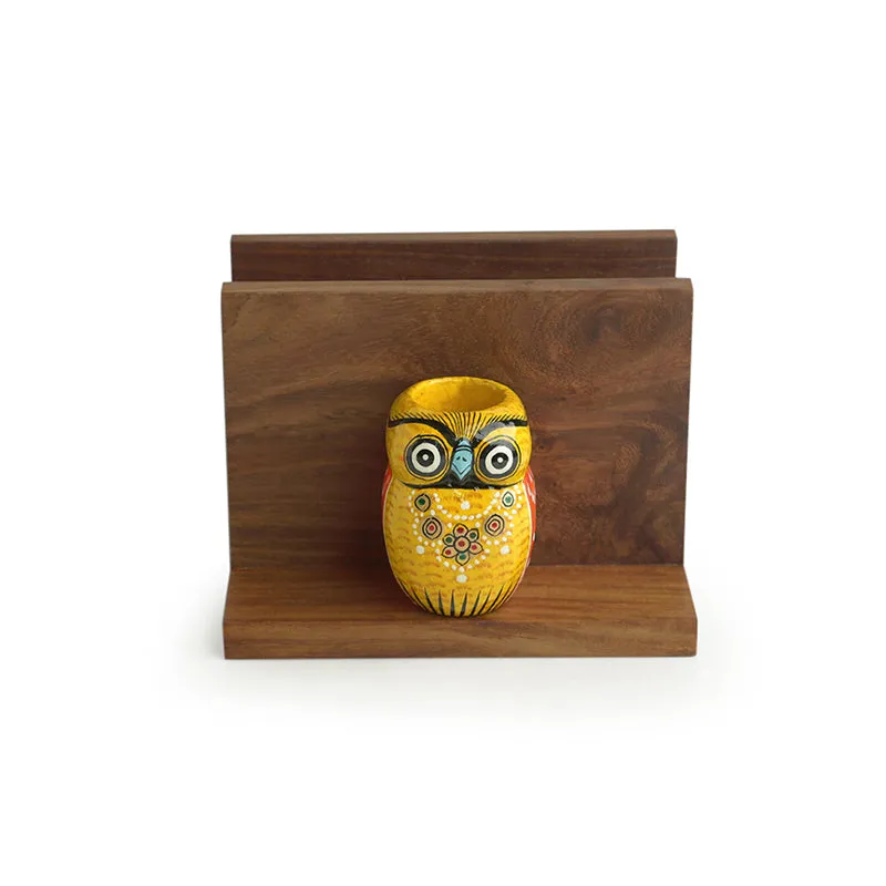 Tellus Sheesham & Gular Wood Tissue Holder media 3