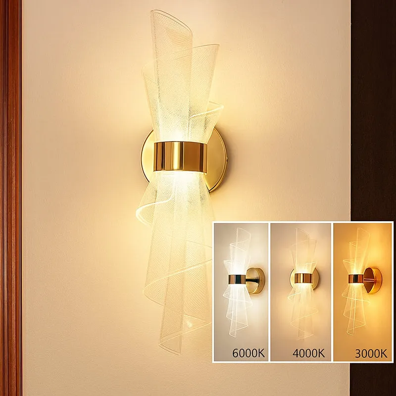 Scroll Lustra Acrylic & Metal Wall Lamp media 6