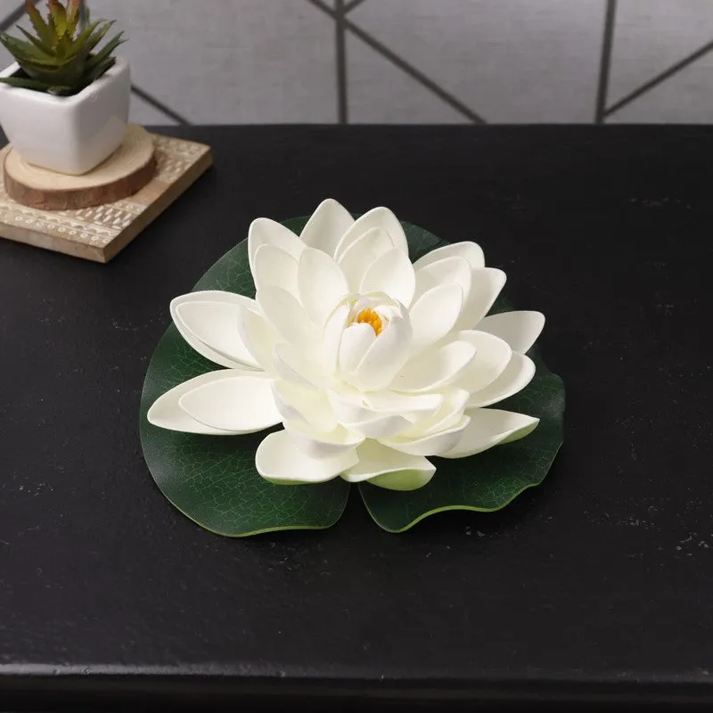 Timeless Floating Artificial Lotus - White media 3