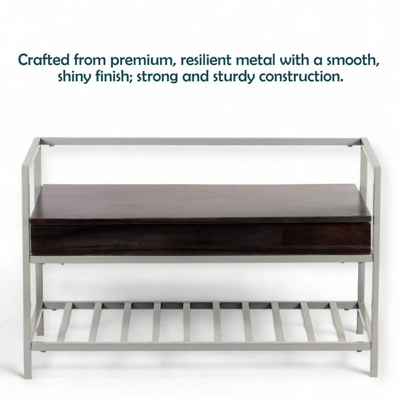 Wavex Metal Bench - Grey media 6