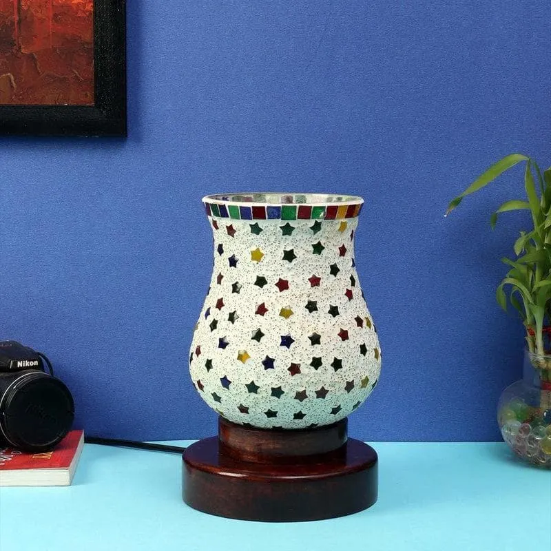 All Stars Mosaic Glass Table Lamp - Multicolor media 3