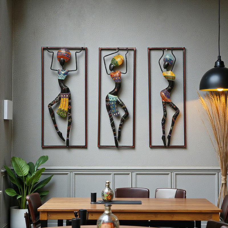 Sisters of Motion Metal Wall Accent - Set Of Three