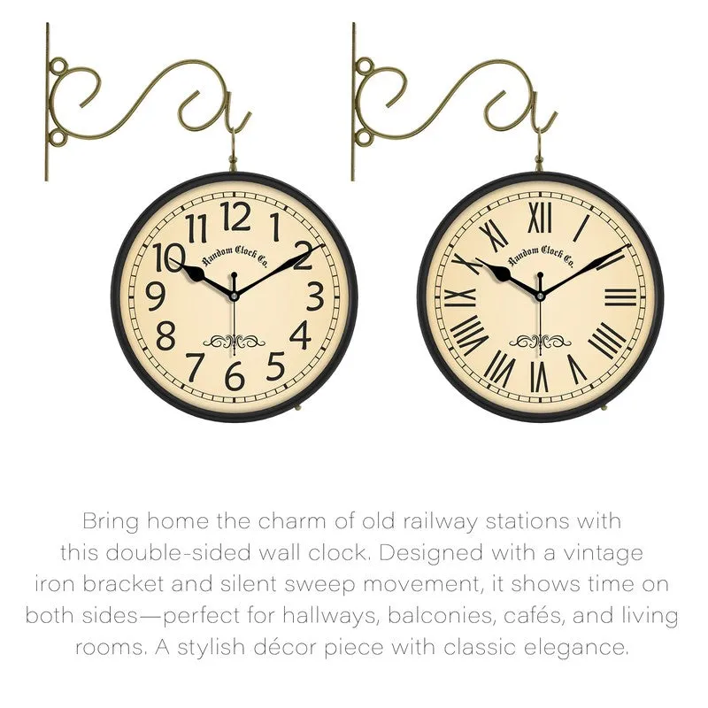 Heritagex Double Sided Wall Clock media 5