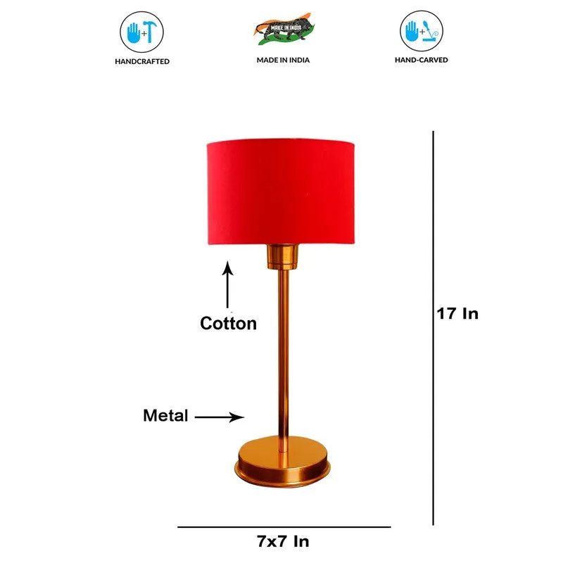 Kavira Kyne Metal Table Lamp - Red media 8