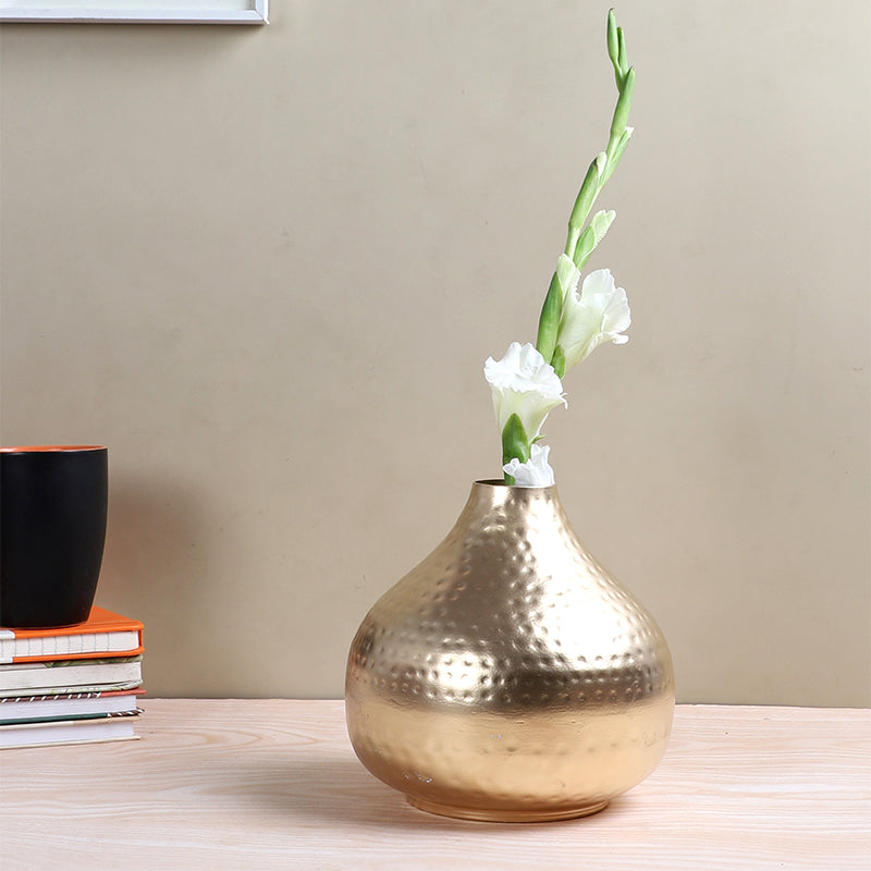 Seraphic Bloom Iron Vase