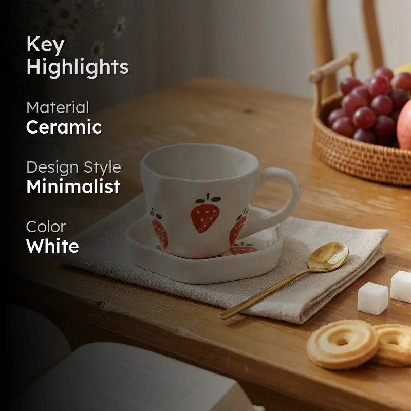 Arome Ceramic Coffee Mug (280 mL) - Two Piece Set media 2