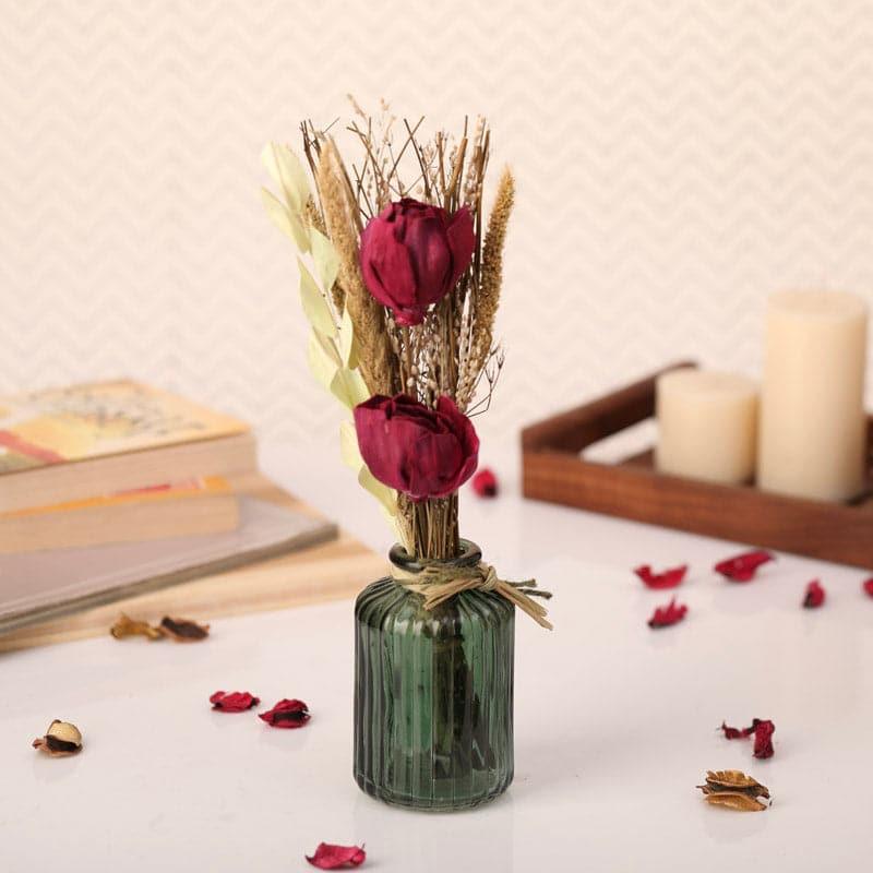 Dried Flowers & Leaves · Glass