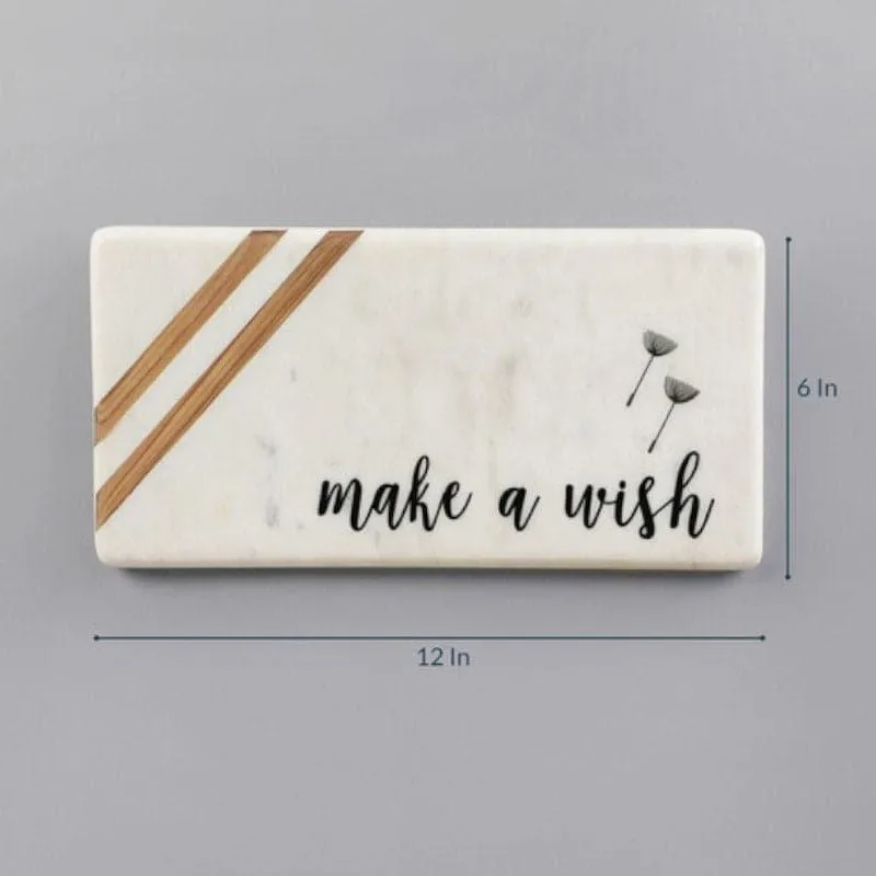 Make A Wish Marble Printed Wall Accent media 4