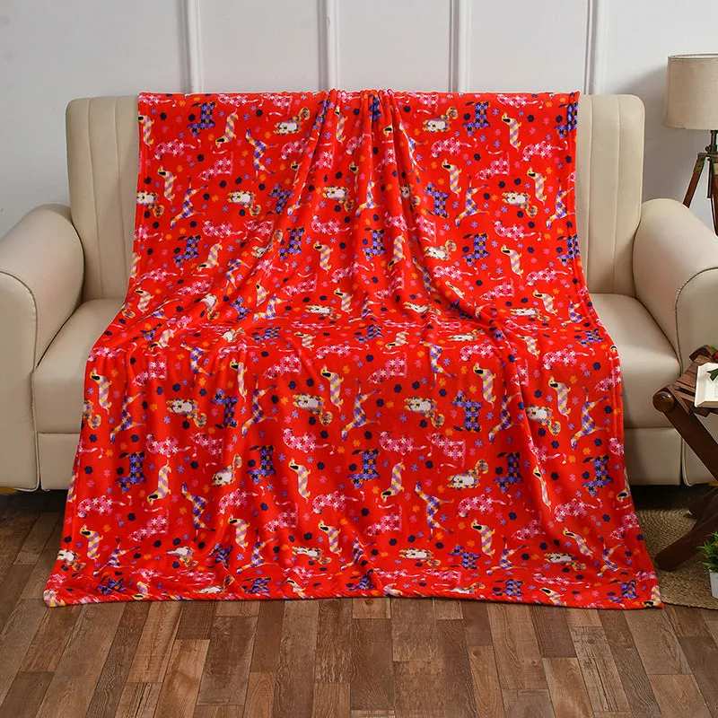 Soft Kitty Kids Throw - Red media 1