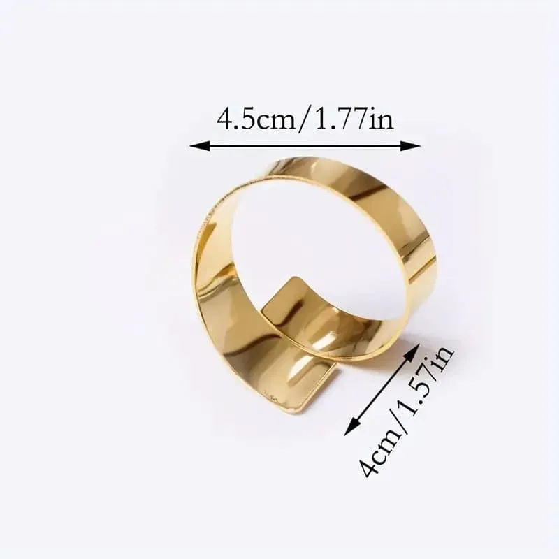 Curve Clasp Napkin Ring - Set Of Four media 5