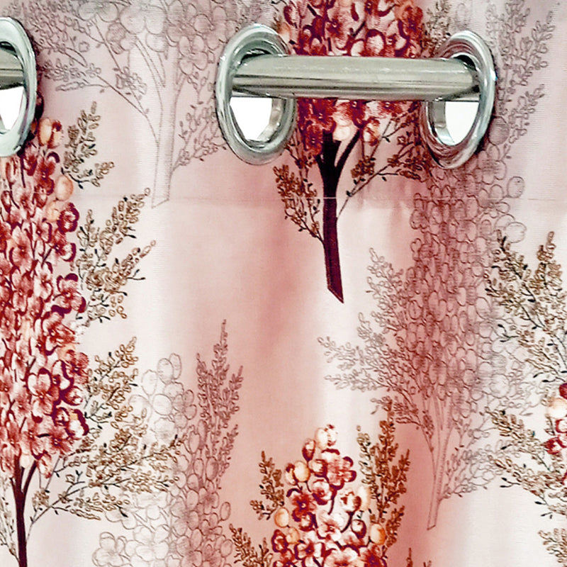 Olivia Floral Artificial Silk Curtain media 4