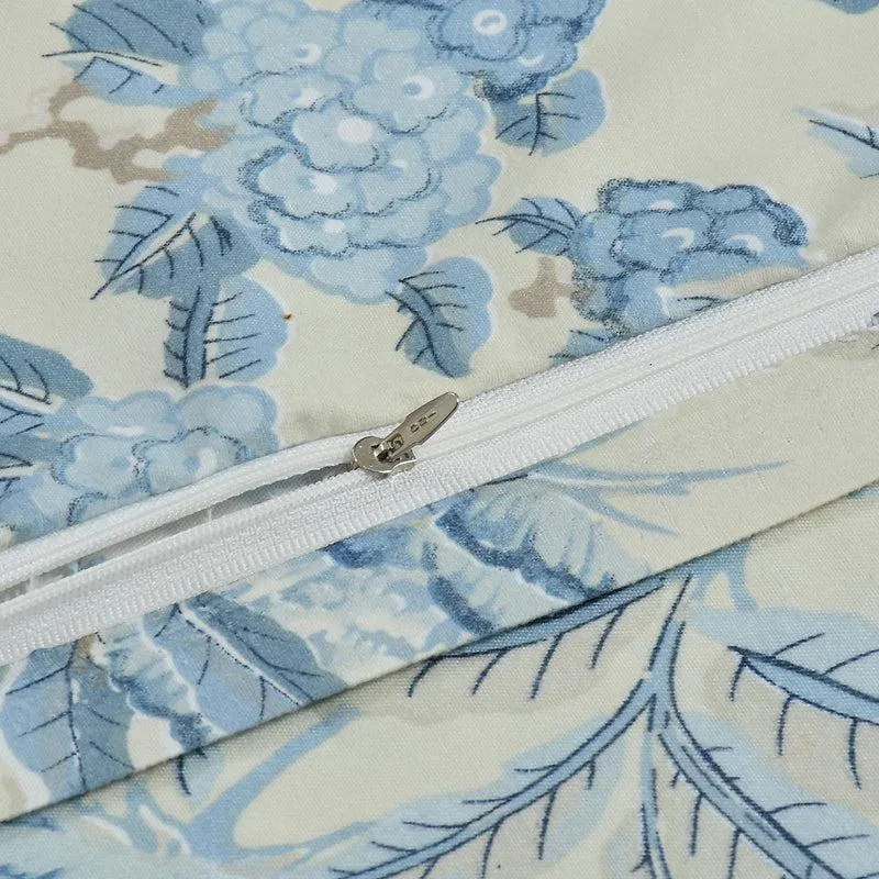 Tropical Blues Cotton Duvet Cover - 210 TC media 4
