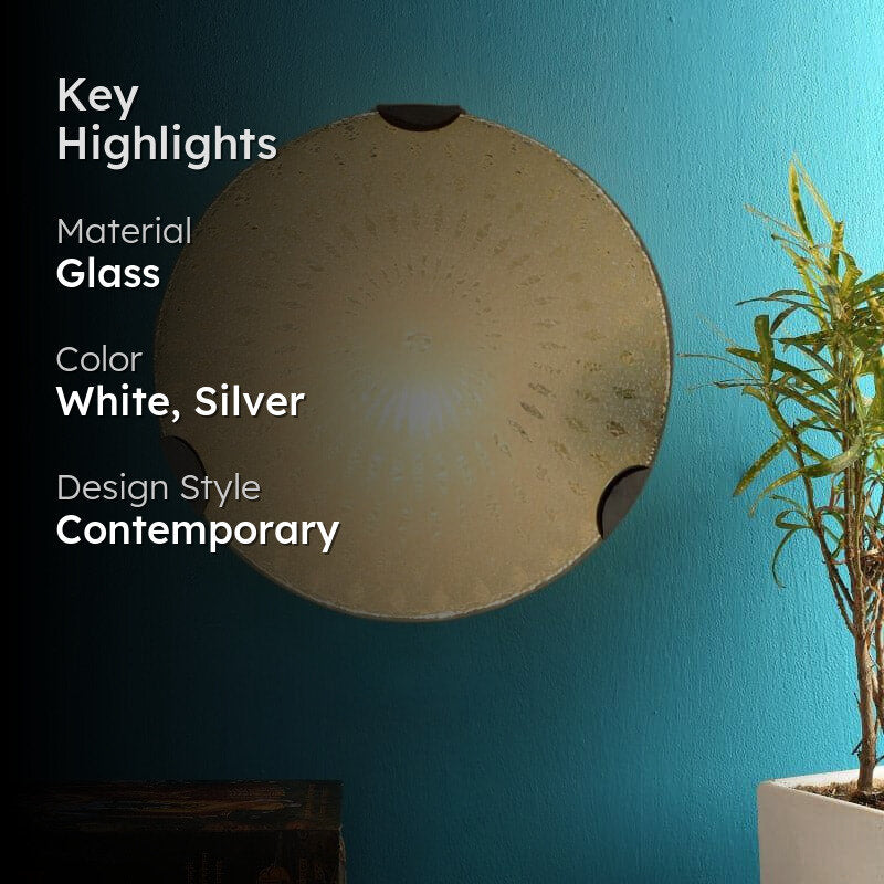 Rhombo Burst Moon Glass Wall Lamp media 2