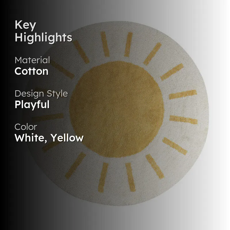 Sunshine Tufted Cotton Area Rug media 2