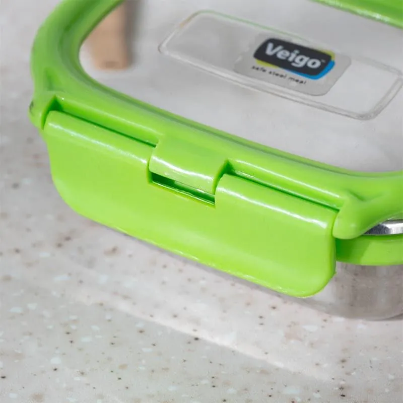 Yum Lock Insulated Lunch Box (Green) - 150 mL media 4