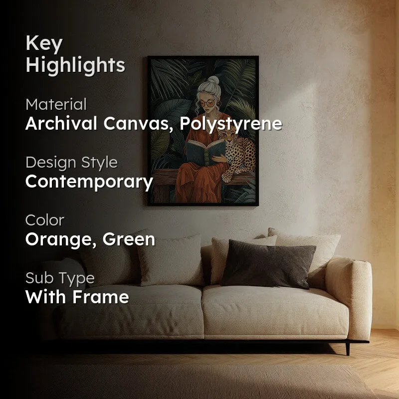 Forest Folio Canvas Wall Painting - Black Frame media 2