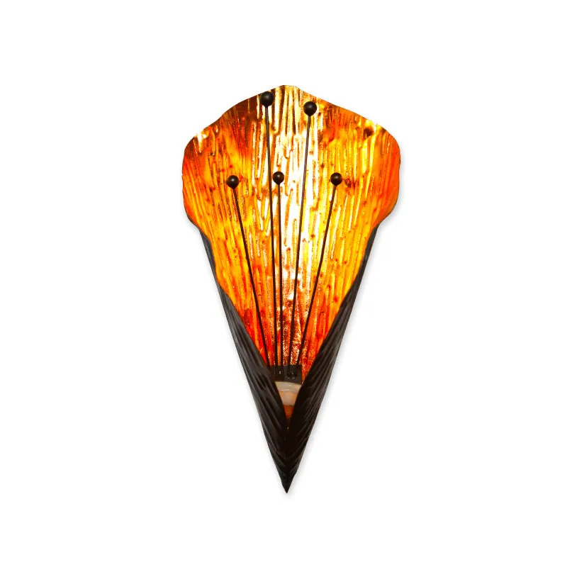 Tulip Touch Wall Candle Holder - Copper media 4